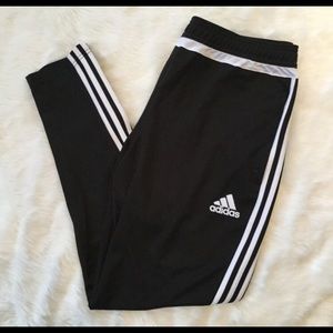 Adidas women’s clima cool 3 stripe track pants XL